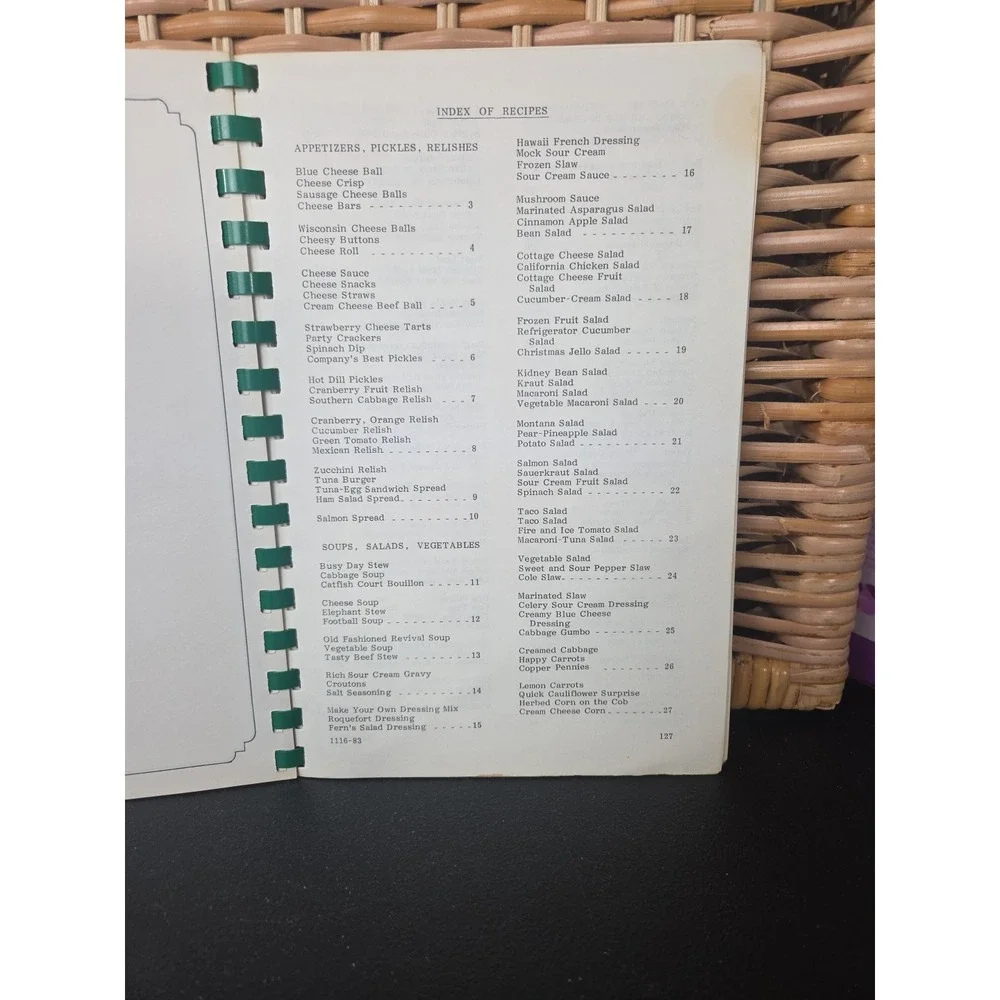 Ladies Friendship Circle Cookbook Concord,‎ NC 1983 Vintage Local Recipe Book